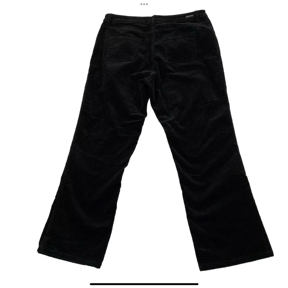 Woolrich Corduroy Straight Leg Jeans Women’s Sz 12 Petite Stretch Black 34x28.5
